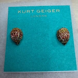 NWT KURT GEIGER LONDON Eagle Gold Multicolored Earrings